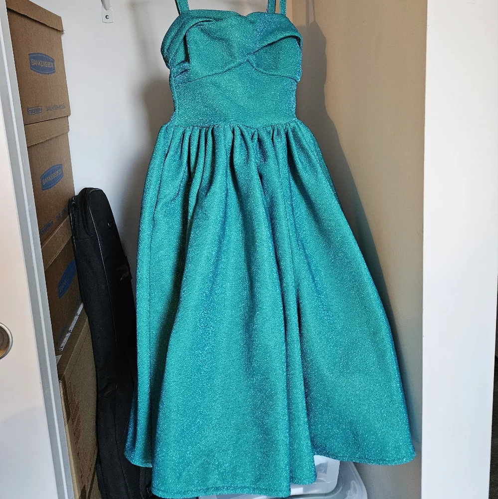 NWT Turquoise Swing Jawbreaker Dress - Picture 2 of 6